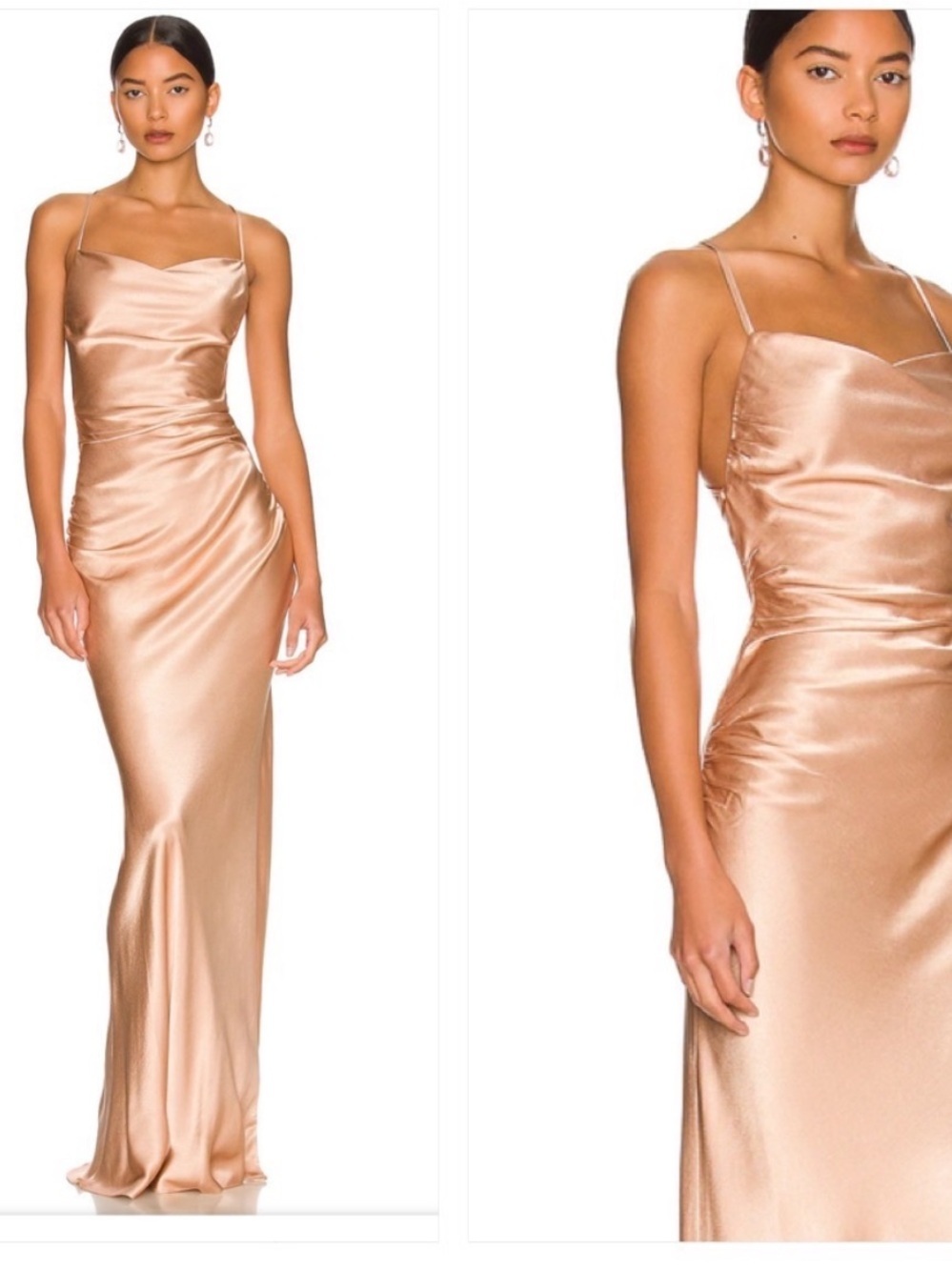 Shona Joy La Lune Lace Back Maxi Dress in Desert Rose